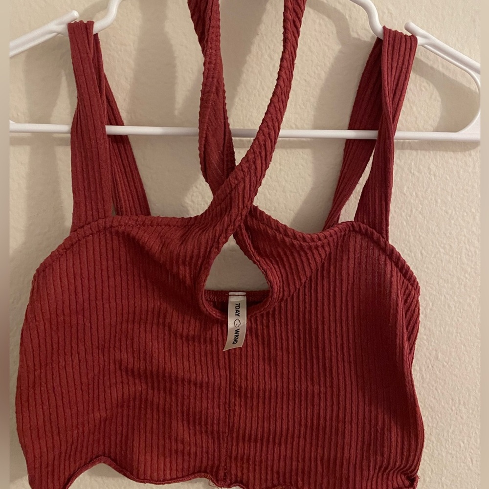 Terracotta girl tank top